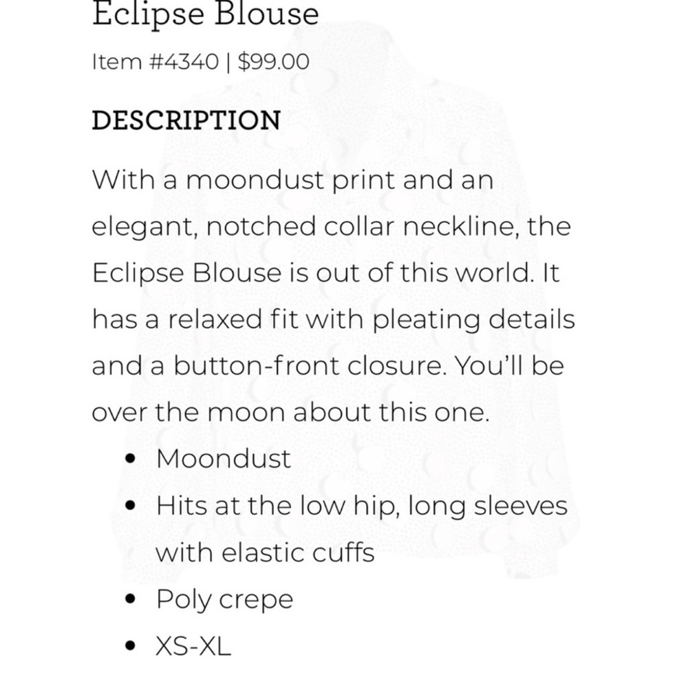 Cabi Eclipse Blouse With Black Pattern - image 4